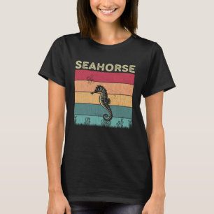 Seepferd Boys Girls Retro Style Seahor T-Shirt