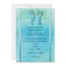 Seepferd Couple Watercolor Beach Hochzeit Einladun