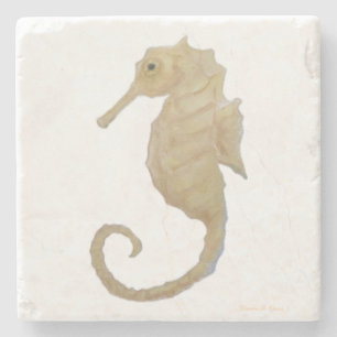 Seepferd Courage Maureen Girard Fish Sea Life Shor Steinuntersetzer