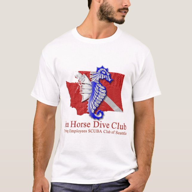 Seepferd Dive Club Logo Light T - Shirt (Vorderseite)