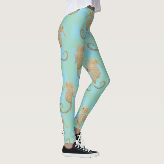 Seepferd Fisch Maureen Girard Leggings (Rechts)