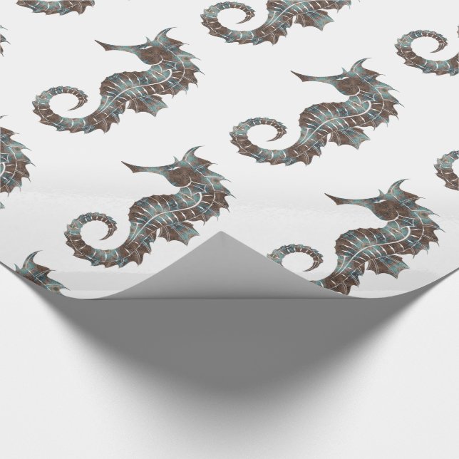 Seepferd Geschenkpapier (Ecke)