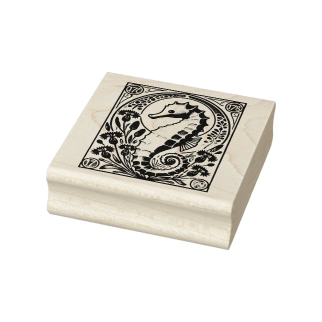 Seepferd Gummistempel (Stempel)