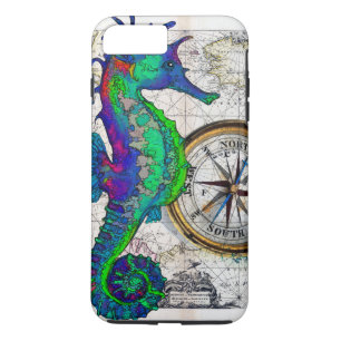 Seepferd-Kompass-Collage Case-Mate iPhone Hülle
