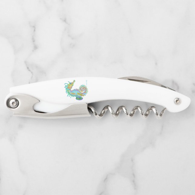 Seepferd-Korkenzieher Kellnermesser (Vorderseite)