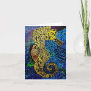 Seepferd leere notecards fertigen es besonders an karte