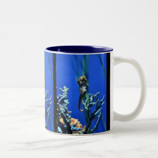 Seepferd-Magie Zweifarbige Tasse