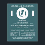 Seepferd, Meeresfrüchte, Kochkurse Werbung Flyer<br><div class="desc">Seepferd,  Meeresfrüchte,  Kochkurse Werbung Flyer durch den Business Card Store.</div>