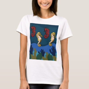 Seepferd Meerestiere Ozean Fisch Tier T-Shirt