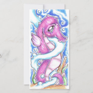 Seepferd Money Holding Card Feiertagskarte