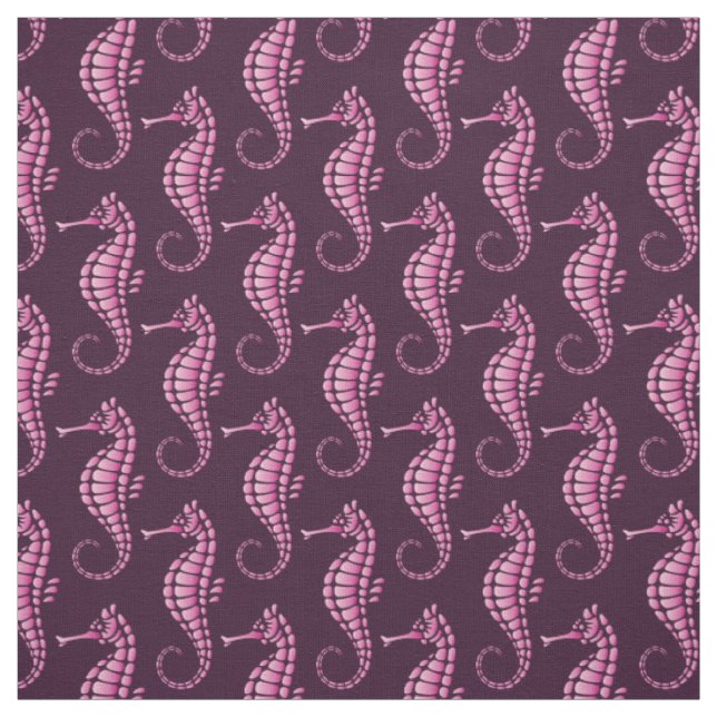 Seepferd Pink Stoff (Muster)