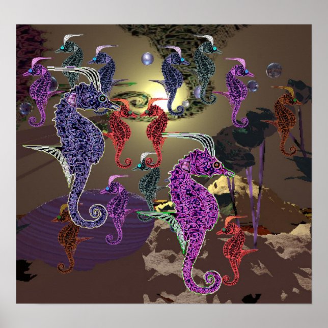 Seepferd Poster (Vorne)