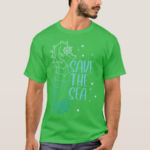 Seepferd Rette Meeresunterwasser T-Shirt