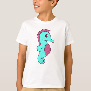 Seepferd Ros Unterwasser Pferde im Wasser T-Shirt