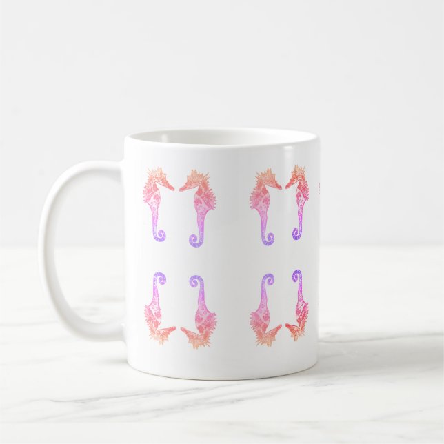Seepferd Rosa Traumwelt Tasse (Links)