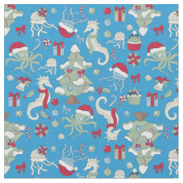 Seepferd santa octopus qualle stoff