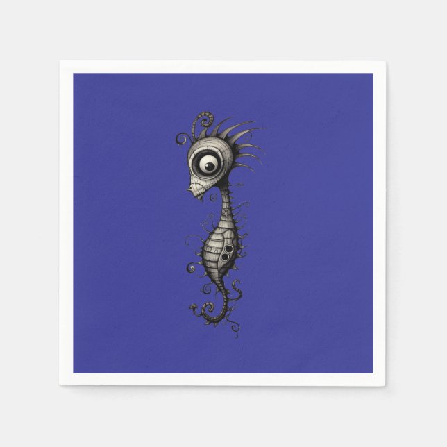 Seepferd seahorse serviette (Vorderseite)