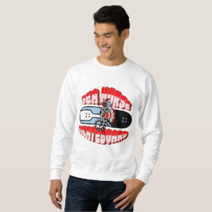Seepferd, Skate, einfach und cool Sweatshirt