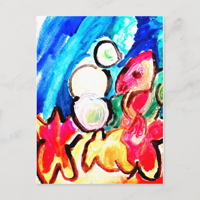 Seepferd Spaß Postkarte (Vorderseite)