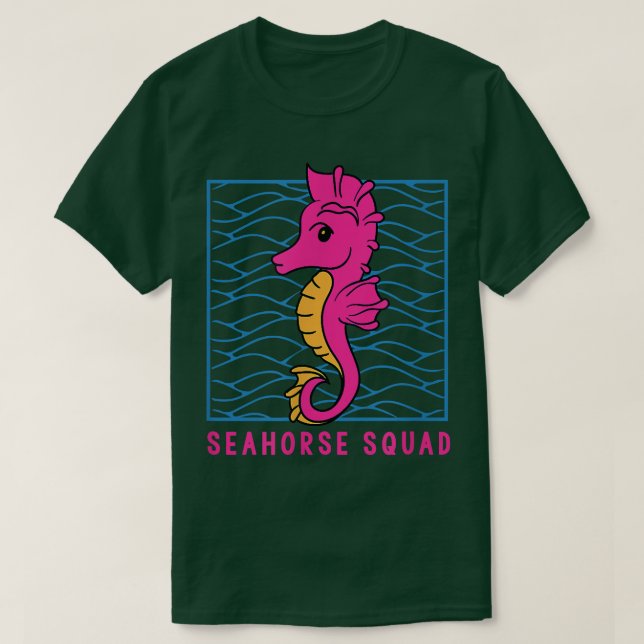 Seepferd Squad Sea Animal Ocean Niedliches Seepfer T-Shirt (Design vorne)