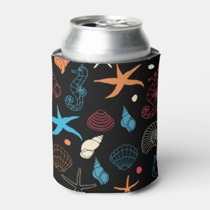 Seepferd Starfish Seashells Ocean Life Dosenkühler