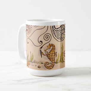 Seepferd Swirl Tasse