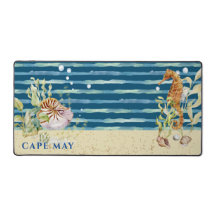 Seepferd und Muscheln der aquatischen Szene, bearb