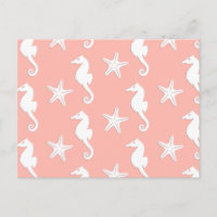 Seepferd und Seestern - Light Coral Pink