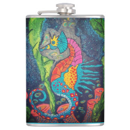 Seepferd Vinyl Wrapped Flask Flachmann