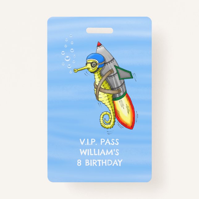 Seepferd-VIP-PASS Ausweis (Vorderseite)