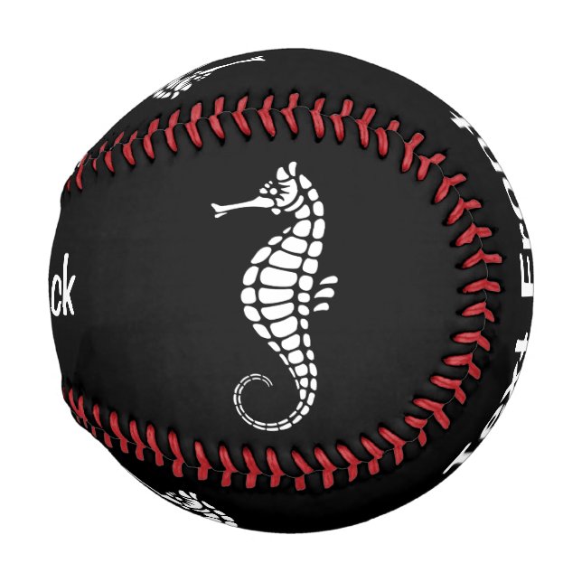 Seepferd White Baseball (Rückseite Links)
