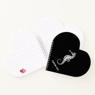 Seepferd White Notizbuch