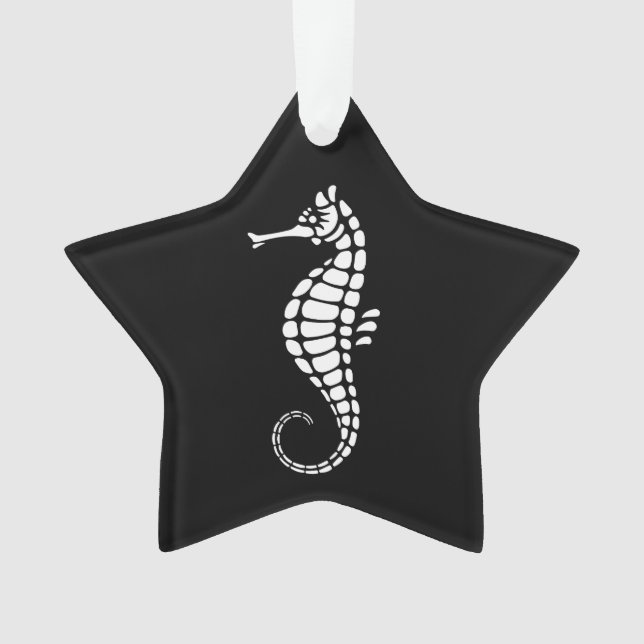 Seepferd White Ornament (Vorderseite)