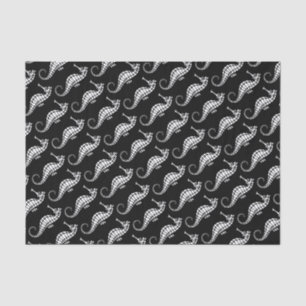 Seepferd White Seidenpapier