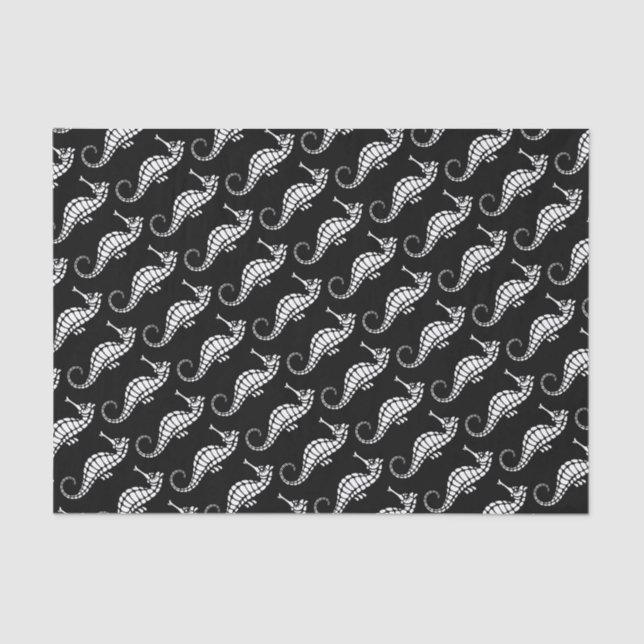 Seepferd White Seidenpapier (Vorderseite)