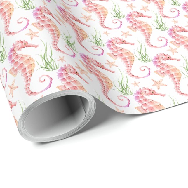 Seepferd Wrapping Paper Geschenkpapier (Rolleneckpunkt)