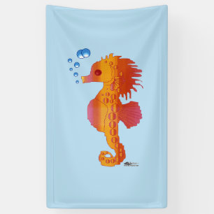 Seepferdchen-Blasen-Baby Banner