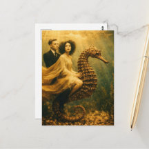 Seepferdchen-Fantasy-Fotografie im Vintage-Stil