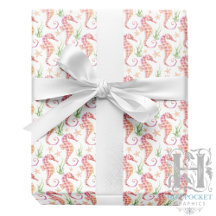Seepferdchen-Geschenkpapier