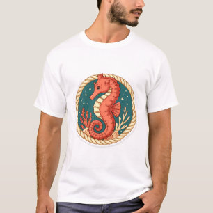 Seepferdchen Im Seemannsgarn T-Shirt