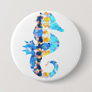 Seepferdchen-Knopf Button