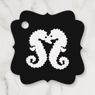 Seepferdchen küssen Hochzeit Danke Geschenkanhänger