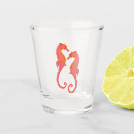 Seepferdchen mit Stammesmarkierungen Schnapsglas