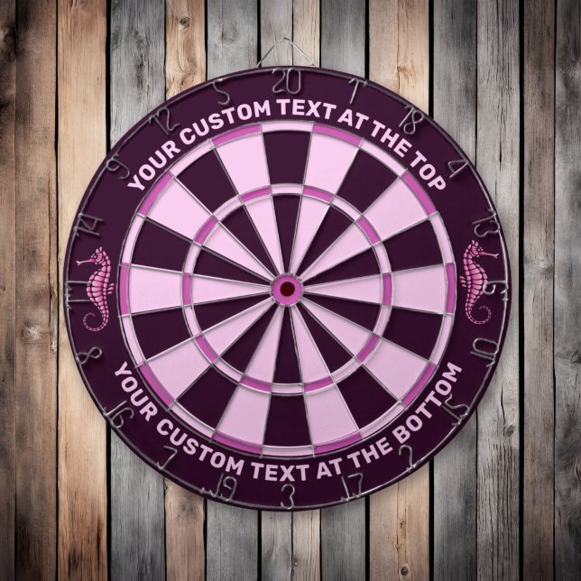 Seepferdchen Rosa Dartscheibe (Von Creator hochgeladen)