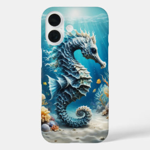 Seepferdchen unter Wasser iPhone 16 Hülle