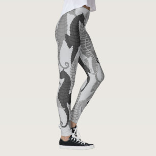 Seepferde in den Schatten des Graus - Leggings