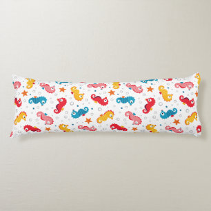 Seepferde Nahtloses Muster Seitenschläferkissen