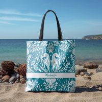 Seepferde Ocean Life Aquamarin Blue Fügen Sie Ihre