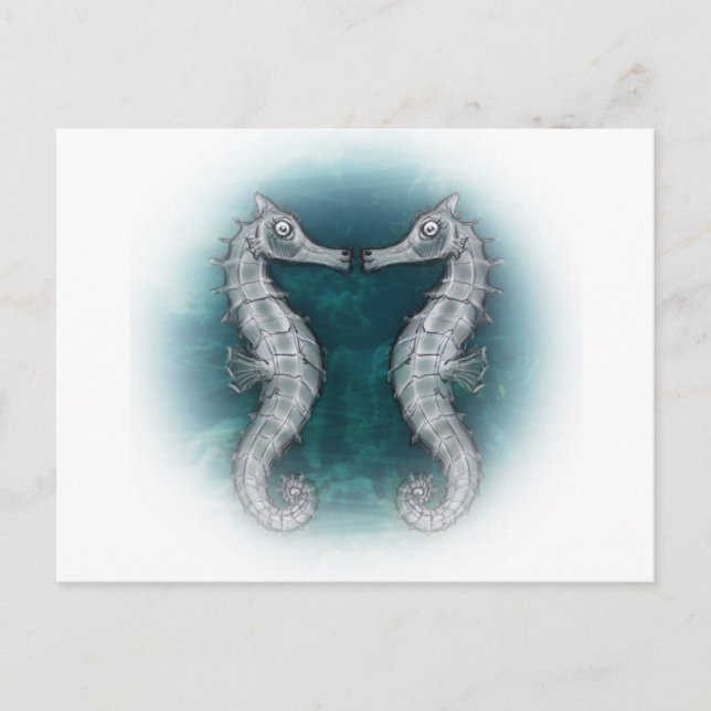 Seepferde Postkarte (Vorderseite)
