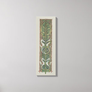 Seepferde und Algen, Vintager Jugendstil Leinwanddruck